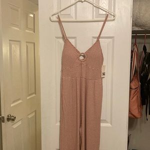 Jumpsuit with ring detailing on top